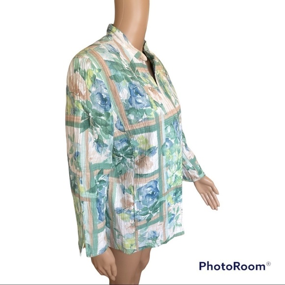 ALFRED DUNNER FLORAL BLAZER WITH POCKETS Size 16 - Picture 2 of 7